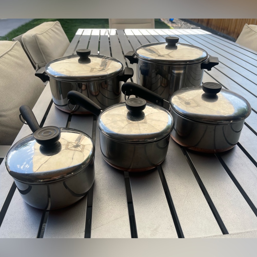 Revere Ware 1801 Bundle of Pots & Pans